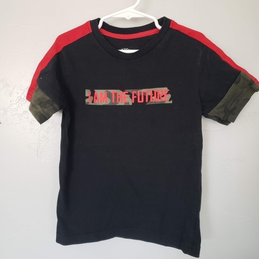 New York 1994 Sovereign State Boys Medium 5 Black Short Sleeve Shirt I Am Future